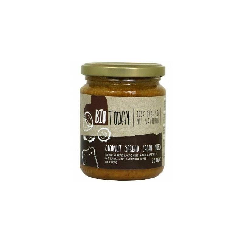 Crema tartinabila de cocos cu cacao, eco-bio, 250g - Bio Today
