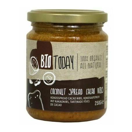 Crema tartinabila de cocos cu cacao, eco-bio, 250g - Bio Today