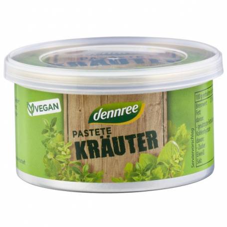 Pateu vegetal cu ieburi aromatice, eco-bio, 125g - Dennree