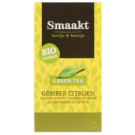 Ceai verde cu ghimbir si lamaie, eco-bio, 20plicuri - Smaakt