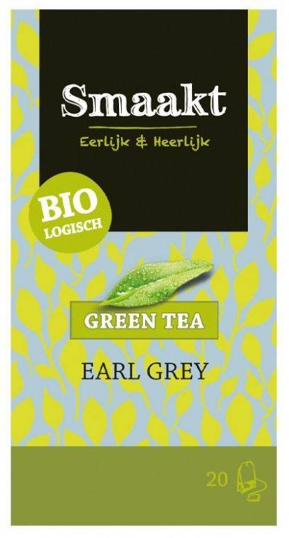 Ceai verde earl grey, eco-bio, 20plicuri - smaakt