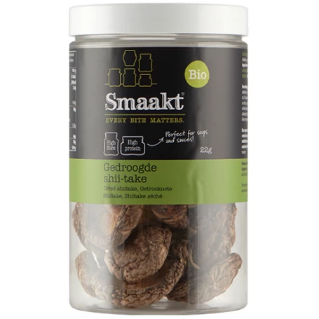 Ciuperci uscate Shiitake, eco-bio, 22g - Smaakt