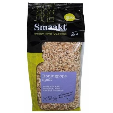 Grau spelta expandat cu miere, eco-bio, 150g - Smaakt