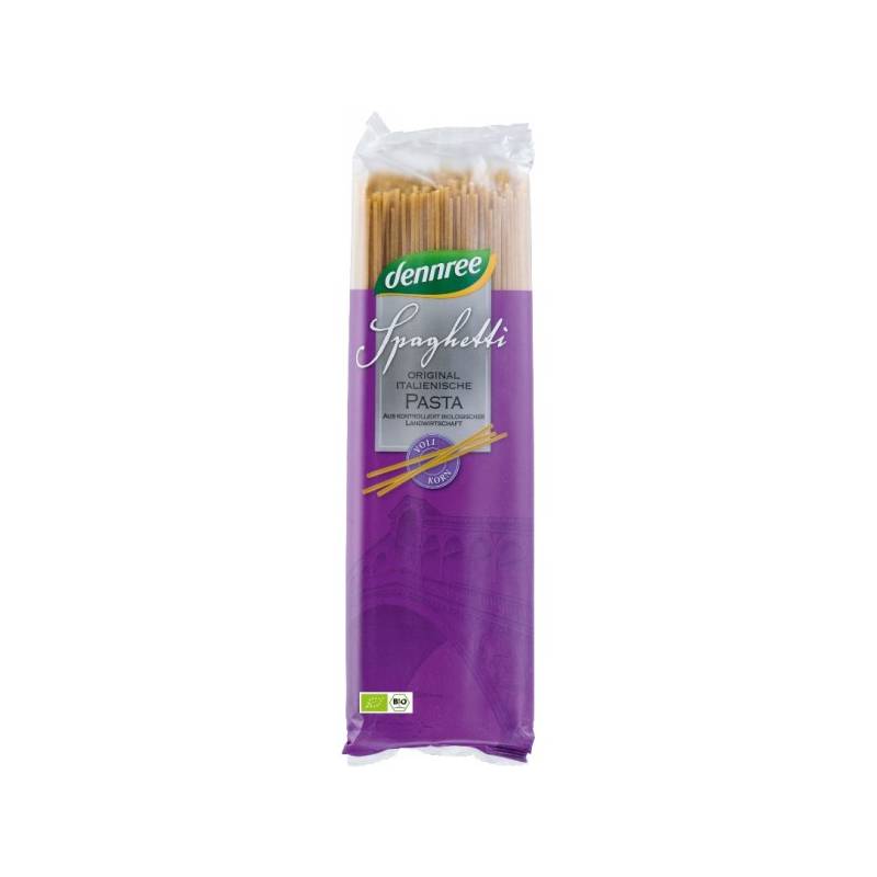 Spaghete din grau dur integral, eco-bio, 500g - Dennree