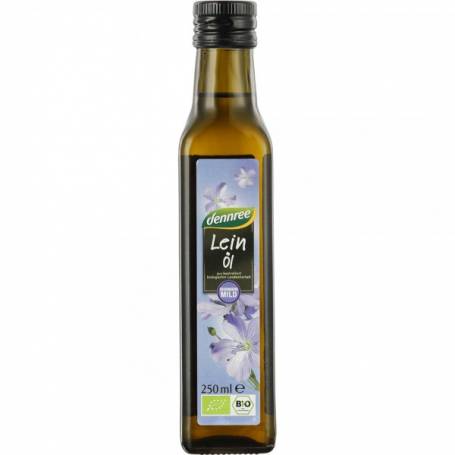 Ulei de in presat la rece, eco-bio, 250ml - Dennree