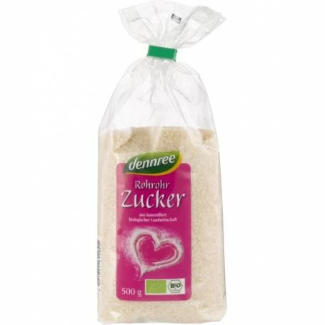 Zahar brut din trestie de zahar, eco-bio, 500g - Dennree