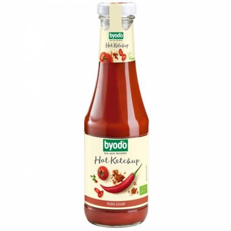 Ketchup picant, fara gluten, eco-bio, 500ml - Byodo