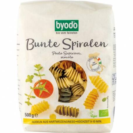 Paste spirale colorate, eco-bio, 500g - Byodo