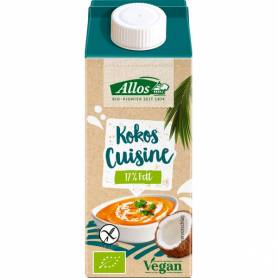 Smantana vegetala de cocos pentru gatit, eco-bio, 200ml - Allos