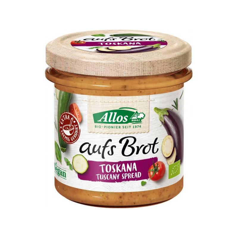 Crema tartinabila Toskana, eco-bio, 140g - Allos