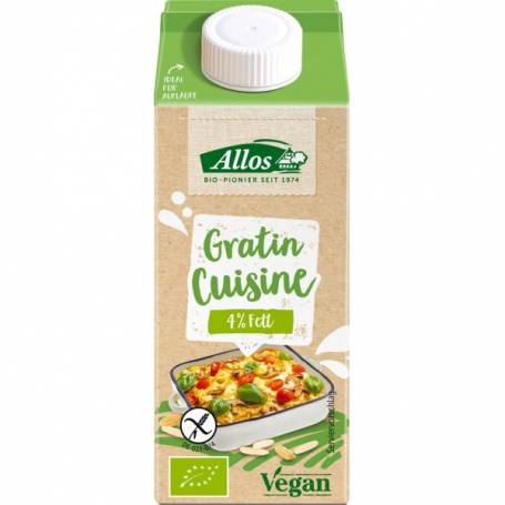 Crema vegetala pentru gratinat, eco-bio, 200ml - Allos