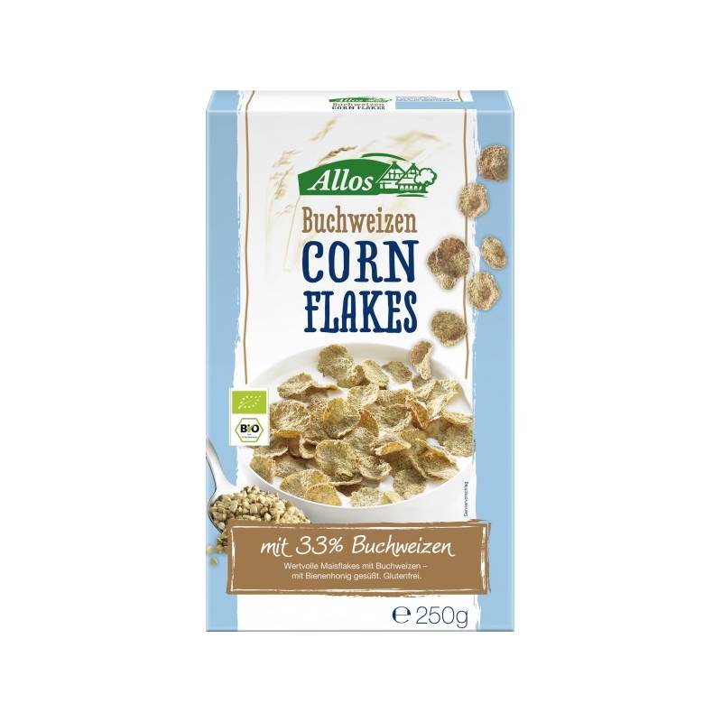Fulgi din hrisca si porumb, eco-bio, 250g - Allos