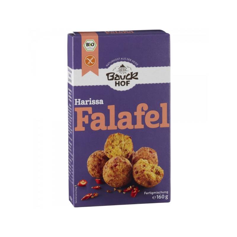 Falafel Harissa cu ardei, fara gluten, eco-bio, 160g - Bauck Hof