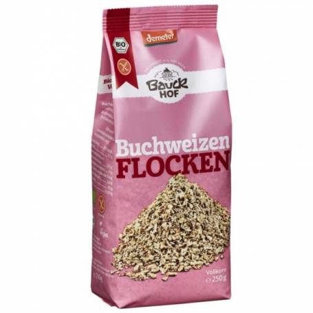 Fulgi din hrisca integrali, fara gluten, eco-bio, 250g - Bauck Hof