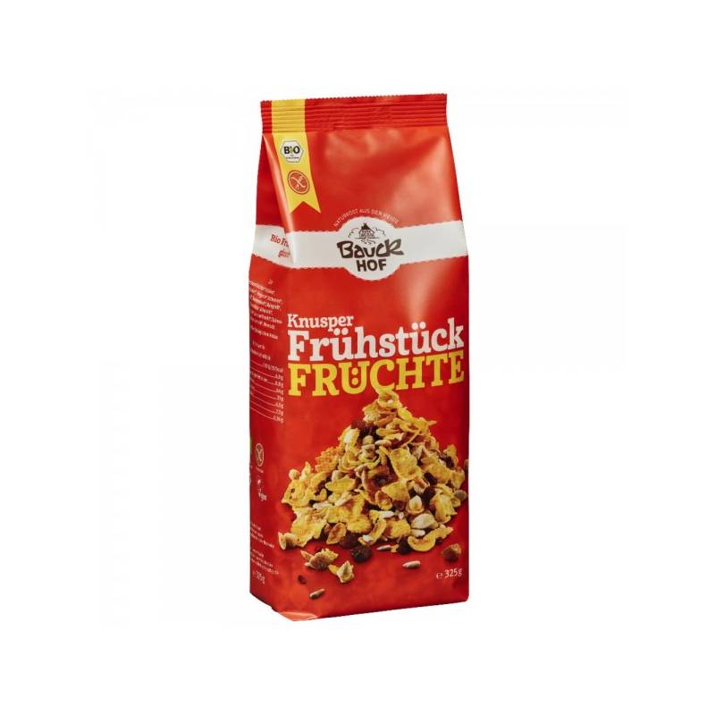 Mic dejun crocant cu fructe, fara gluten, eco-bio, 325g - Bauck Hof
