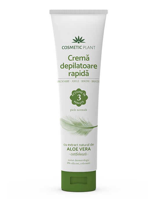 Crema depilatoare rapida cu extract natural de aloe vera, 150ml - cosmeticplant