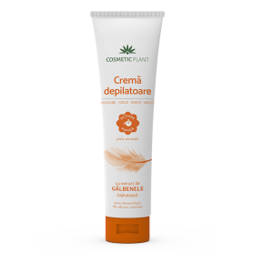 Crema depilatoare rapida cu extract de galbenele, 150ml - Cosmeticplant