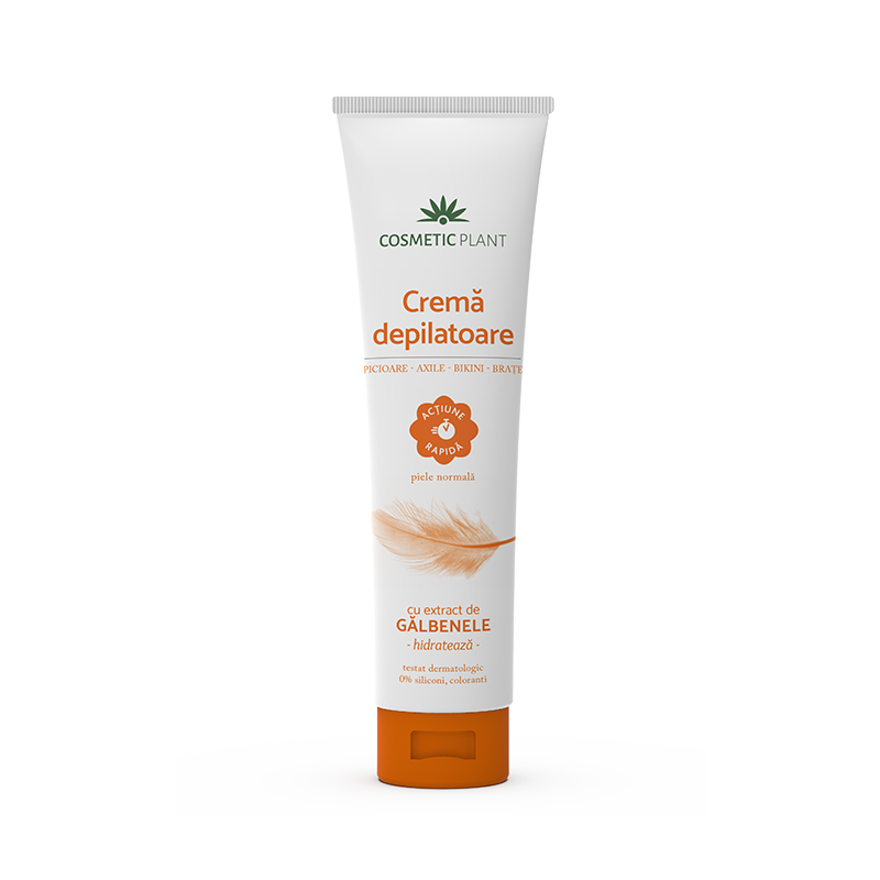 Crema depilatoare rapida cu extract de galbenele, 150ml -