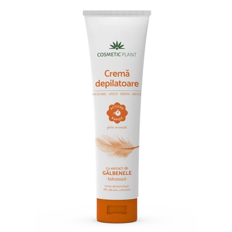 Crema depilatoare rapida cu extract de galbenele, 150ml - Cosmeticplant