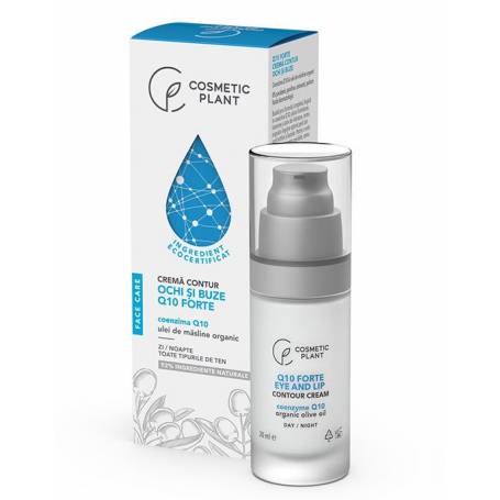 Crema contur ochi si buze cu coenzima Q10 si ulei de masline organic, 30ml - Cosmeticplant