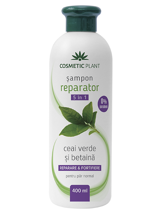 Sampon reparator 5 in 1 cu ceai verde si betaina, 400ml - Cosmeticplant