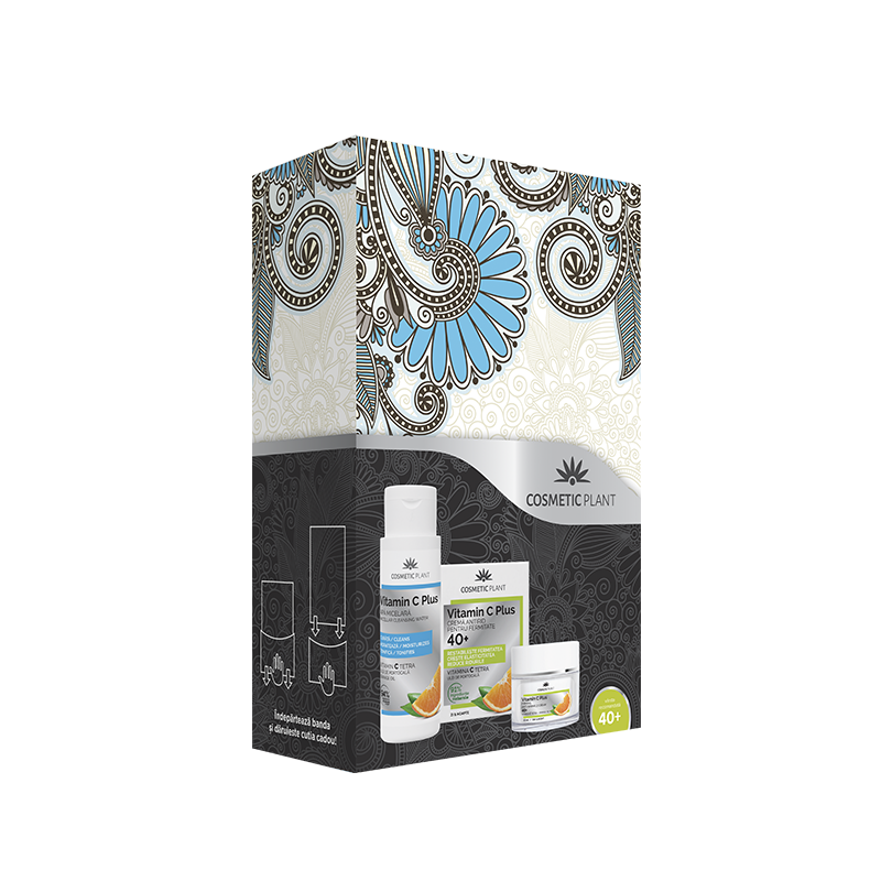 Set Cadou Vitamin C Plus 40+, Crema de Fata Antirid pentru Fermitate