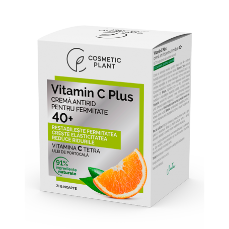 Crema antirid pentru fermitate 40+ Vitamina C Plus, 50ml - Cosmetic Plant