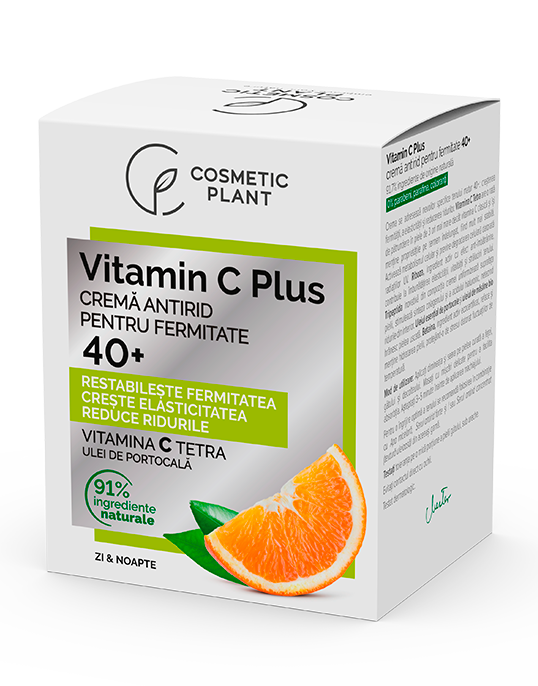 Crema Antirid Pentru Fermitate 40+ Vitamina C Plus, 50ml - Cosmetic Plant