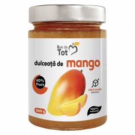 Dulceata de mango, 100% NATURAL, fara zahar, 360g -Dacia Plant