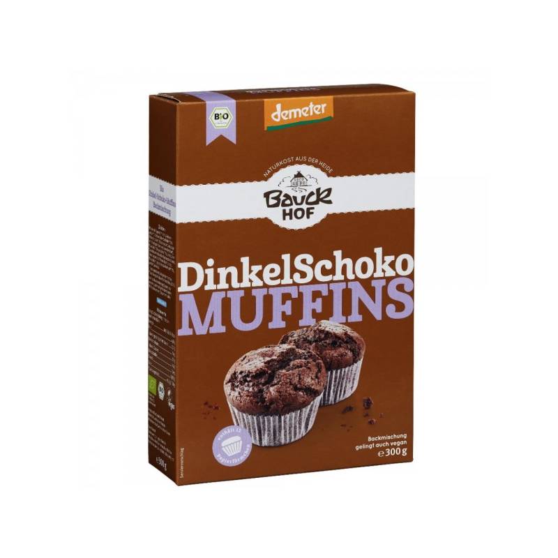 Mix din spelta pentru briose cu ciocolata, eco-bio, 300g - Bauck Hof