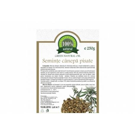 Seminte canepa pisate, 250g - CARMITA