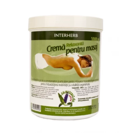 Crema pentru masaj cu extract cu extract de salvie, 500ml - INTERHERB