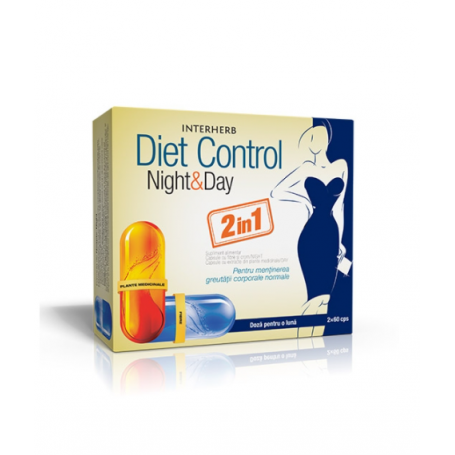 Diet Control noapte si zi, 120cps - INTERHERB