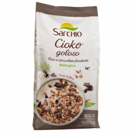 Musli din orez crocant cu ciocolata, eco-bio,  200g - Sarchio