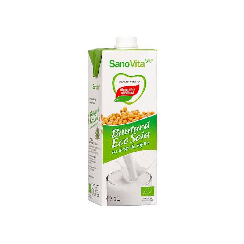 Bautura de Soia cu Sirop de Agave, eco-bio, 1000ml - Sano Vita