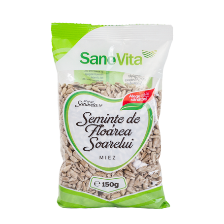 Seminte de floarea soarelui, 150g - Sanovita