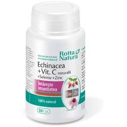 Echinaceea+vitamina c+seleniu+zinc 30cps - rotta natura