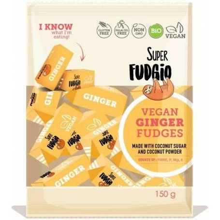 Caramele cu aroma ghimbir, eco-bio, 150g - Super Fudgio