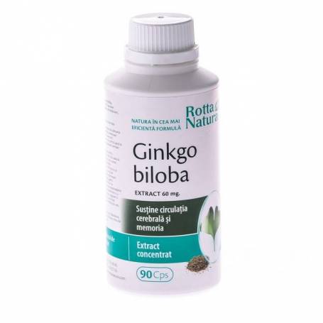 Ginkgo Biloba Extract 60mg 90cps - Rotta Natura