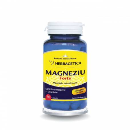 MAGNEZIU FORTE 30CPS, 60CPS SI 120CPS - Herbagetica
