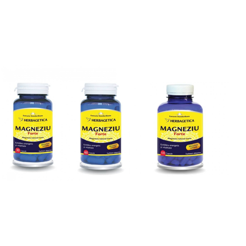 MAGNEZIU FORTE 30CPS - Herbagetica - 30 capsule