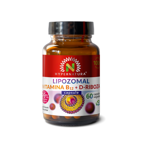 Lipozomal Vitamina B12 si Riboza, 60cps - Hyperfarm