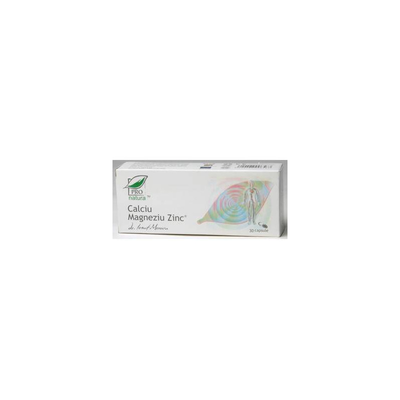 Calciu Magneziu si Zinc - MEDICA - 30 capsule