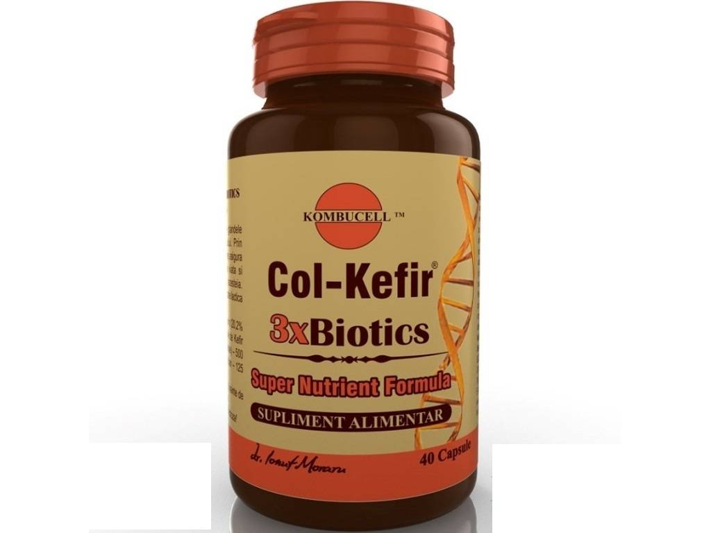 Col-kefir 3xbiotics, 40cps - medica