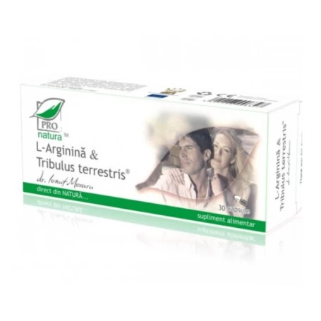 L-arginina si Tribulus Terrestris, 150cps, 60cps si 30cps - MEDICA