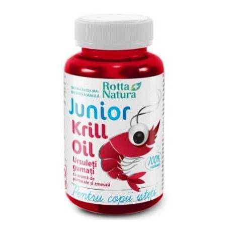 Krill Oil Junior 30 Jeleuri Gumate - Rotta Natura