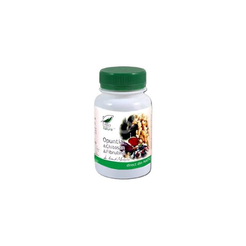 Opuntia, Chitosan si Fibrulina, 60cps -MEDICA