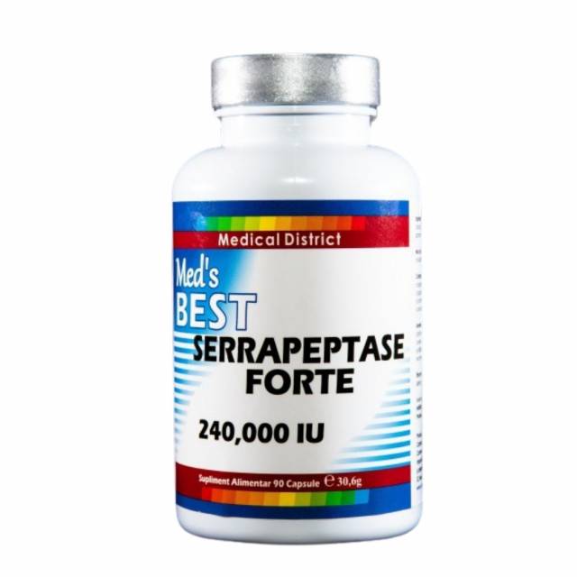 Serrapeptase Forte, 240000IU, 90cps - Med\'s Best