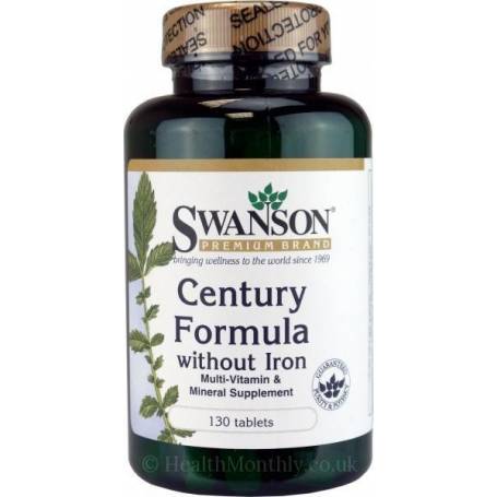Complex de vitamine si minerale fara Fier, 130cps - Swanson