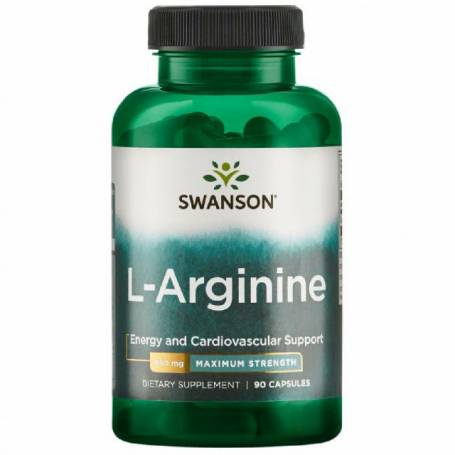 L-Arginina, 850mg, 90cps - Swanson